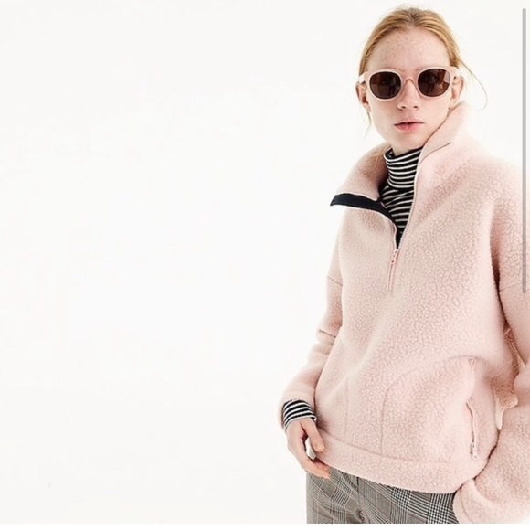 J.Crew 1/2 ZIP in Pink Polartec Fleece size XS - Picture 8 of 8